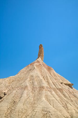 desert of Bardenas Reales at navarra in spainの写真素材