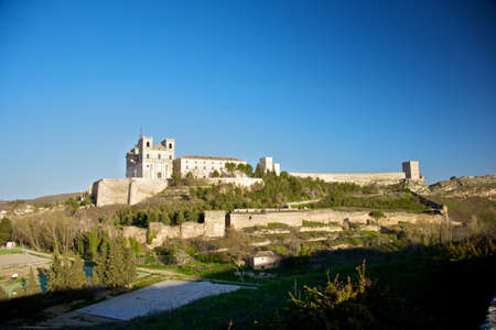 Monastery of Ucles at Castilla-La Mancha in Spainの写真素材