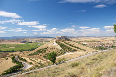 castle of Jadraque at Guadalajara in Castilla Spainの写真素材