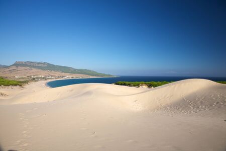 beach of Bolonia at Cadiz Andalusia in Spainの写真素材