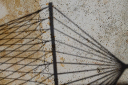 Shadow pattern cast from a Hammockの写真素材
