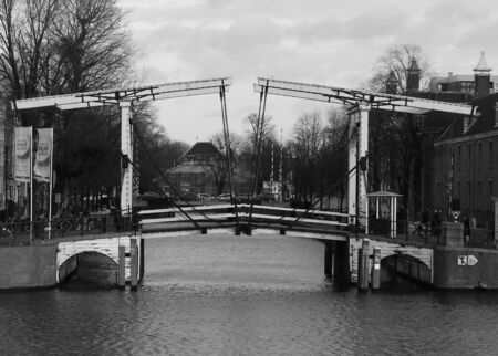 Amsterdam Canal Bridgeの写真素材