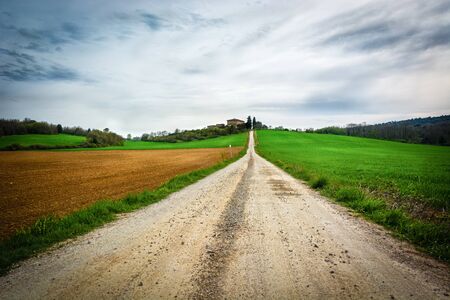The country roadの写真素材