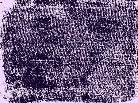 A lilac and purple vector texture of a distressed, grungy lino print. Ideal for use as a background texture or for applying grunge, weathered or damaged effects to your images. The vector file contains a background fill layer and a texture layer to enable rapid color scheme changes.のイラスト素材