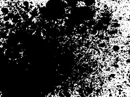 A black and white abstract vector texture made using photographs of thrown powder on paper. Ideal for use as a background texture or for making grunge effects. The vector file has a background fill layer and a texture layer to enable rapid color scheme changes.のイラスト素材