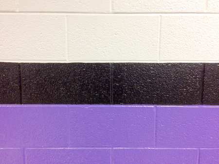 purple backgound cinder block pattern with rectangle lines