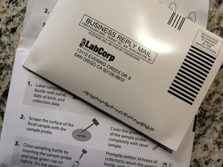 envelope mailer in medical self collection test instructions