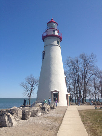 Lighthouse at Lake Erieの写真素材