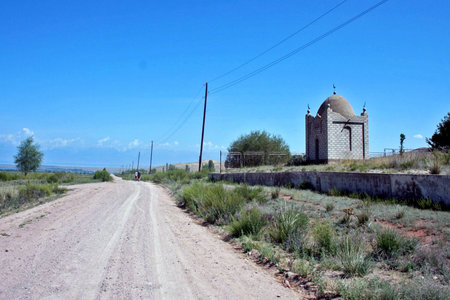 Road to Issyk - Kul , Kyrgyzstanのeditorial素材