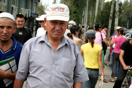 Bazaar in Bishkek, Kyrgyzstanのeditorial素材