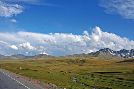 Tien Shan mountains, Kyrgyzstanの写真素材