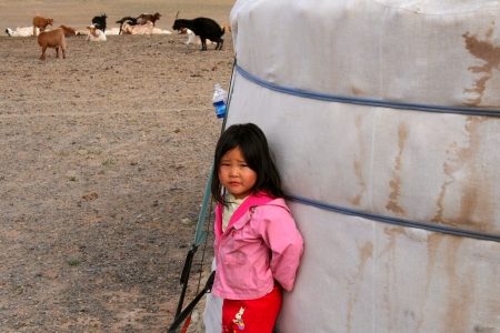 Yurt camp, Mongolia のeditorial素材
