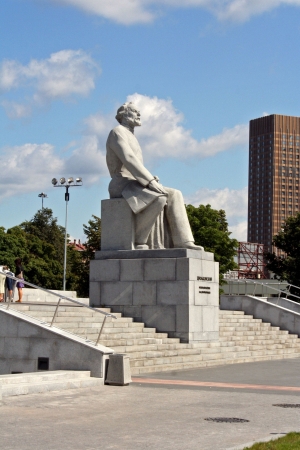 Karl Marx statue, Moscow, Russia のeditorial素材