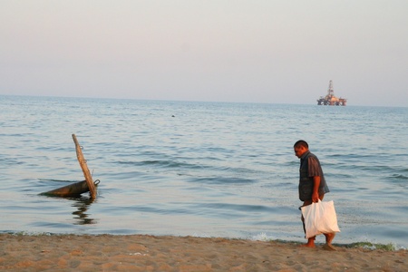 Caspian Sea, Azerbaijanのeditorial素材