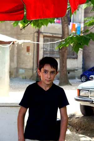 Georgian boy, Tbilisi, Georgiaのeditorial素材