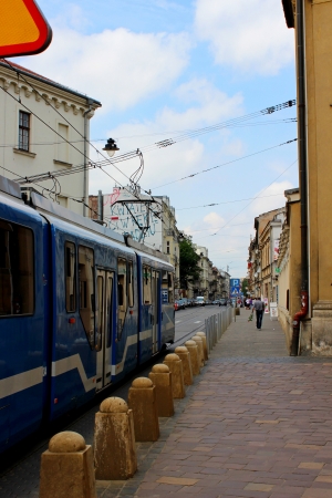 Kamelicka street, krakow, Polandのeditorial素材