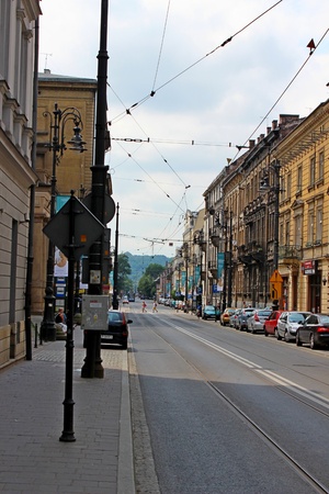 Streets in Krakow, Polandのeditorial素材
