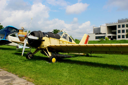 Small plane, Polish Aviation Museum, Cracowのeditorial素材