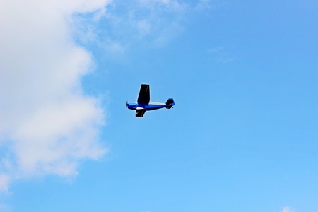 A private plane in the sky の写真素材