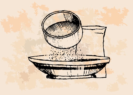 Vintage Baking Supplies のイラスト素材