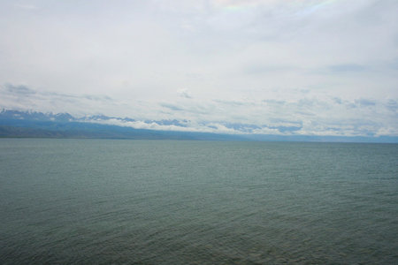 Issyk-Kul Lake, Kyrgyzstanの写真素材