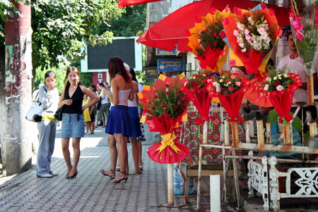 Bazaar in Kyrgyzstan のeditorial素材