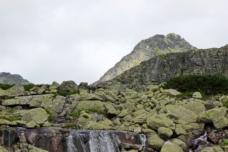 Mlynicka valley in High Tatra Mountainsの写真素材