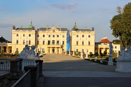 Branicki palace in Bialystok, Polandのeditorial素材