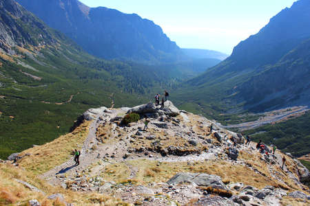 Mengusovska valley in High Tatras, Slovakiaのeditorial素材