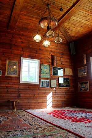 Wooden mosque in Kruszyniany / Krynki XVII century. Poland, held by Tatarsのeditorial素材