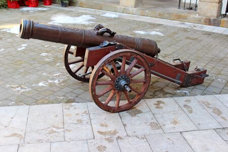 Historic cannon at the msuem of Niepolomice, Polandのeditorial素材