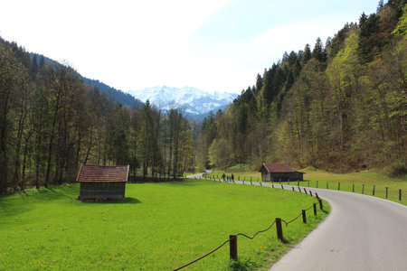 GarmischPartenkirchen town in the Bavarian Alps, Germanyのeditorial素材