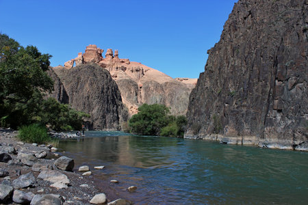 Charyn canyon in the Kazakhstan