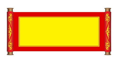 Ancient scrolls in traditional chinese styleのイラスト素材