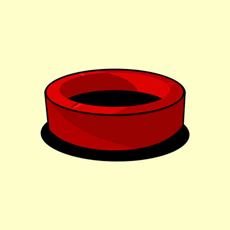 ashtray icon vector illustration on white backgroundのイラスト素材