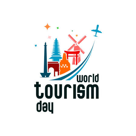 world tourism icon, world tourism dayのイラスト素材