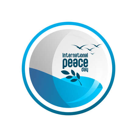 vector illustration of water in a container, international peace dayのイラスト素材