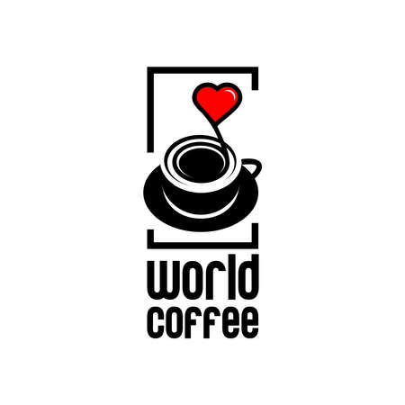 vector illustration of coffee cafe, cup of coffee, coffee day, coffee loverのイラスト素材