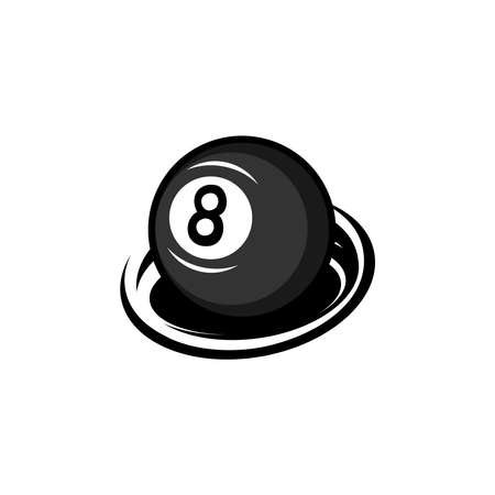 billiard logo vector, can be used for team logos, templates, cafes and barsのイラスト素材