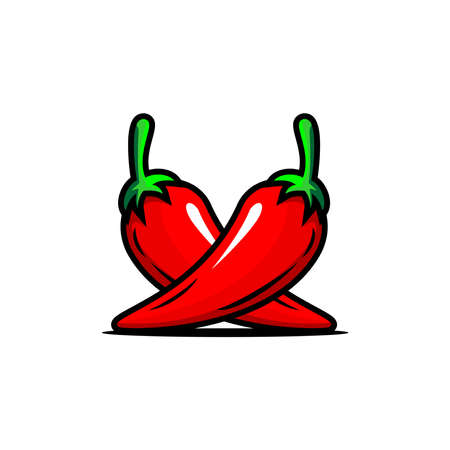 red chili design vector, cayenne pepperのイラスト素材