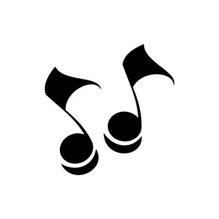 vector music tone sign on white backgroundのイラスト素材