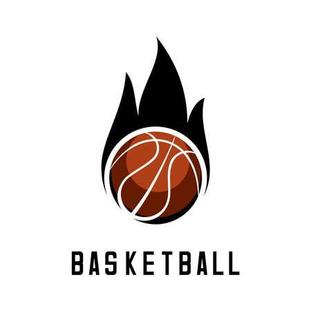 basketball sport design vector on white backgroundのイラスト素材