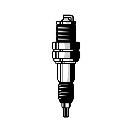 motorcycle spark plug vector, biker vectorのイラスト素材