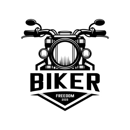 motorcycle vector, biker community vector on white backgroundのイラスト素材