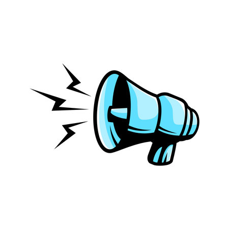 vector toa, speaker on white backgroundのイラスト素材