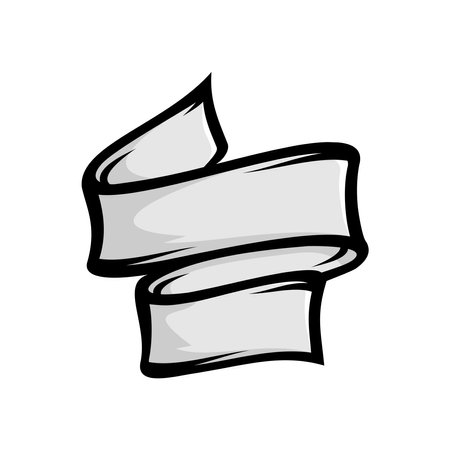 ribbon vector design on white backgroundのイラスト素材