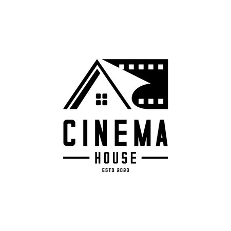 film reel vector, cinema vectorのイラスト素材