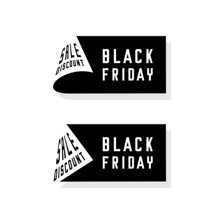 vector price tag black fridayのイラスト素材