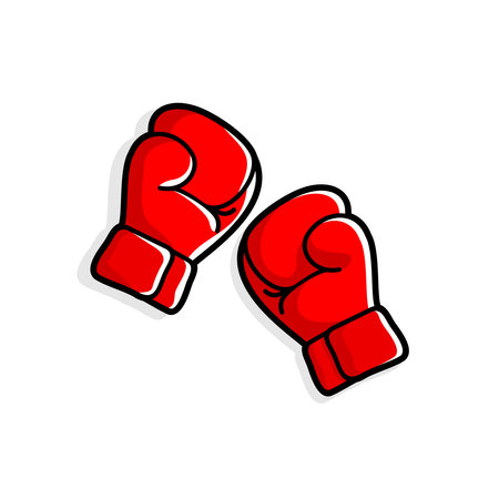 boxing gloves vectorのイラスト素材