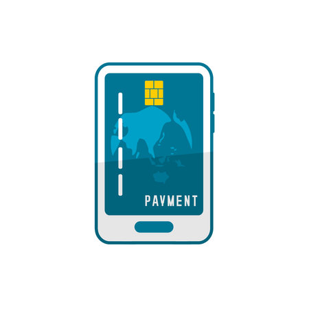 Payment vector, smartphone and credit card vectorのイラスト素材